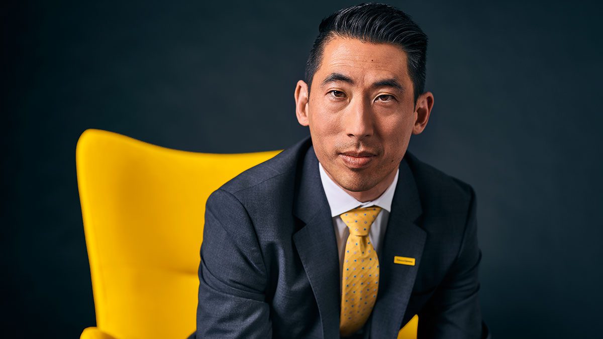 Edward Jones leader Daniel Jew on chair